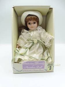 lot 9014 image: 8 bisque porcelain victorian beauty doll