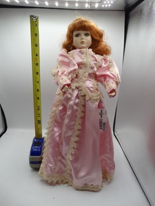 lot 9033 image: curly red haired 16 seymour mann inc porcelain doll from the connoisseur doll collection