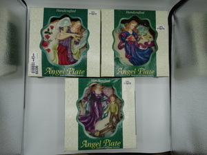lot 9039 image: lot of handmade ceramic angel plate with stand
