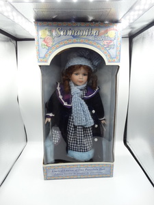 lot 9061 image: unopened porcelain doll from the samantha collection