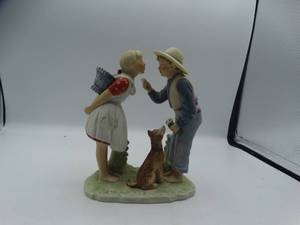 lot 9141 image: a ceramic figurine by nurman rockwell