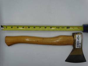 lot 9138 image: approximately 14 axe with wooden handle