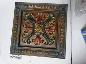 lot 9147 image: hand painted wall decorations