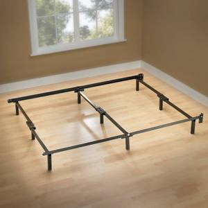 lot 15715 image: Zinus Michelle Compack 9-Leg Support Bed Frame, for Box Spring and Mattress Set, Queen