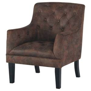 lot 15721 image: Signature Design by Ashley - Drakelle Accent Chair - Casual - Faux Leather - Brown