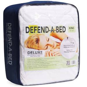 lot 15774 image: Classic Brands Defend-A-Bed Deluxe Quilted Waterproof Mattress Protector, King