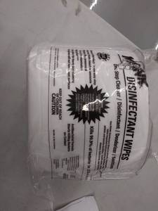 lot 15789 image: Monk 69800r 800 Count Lemon Breeze Scent Disinfectant Wipes, (4 Refill Rolls)