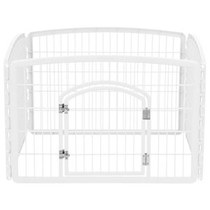 lot 15811 image: IRIS 4-Panel Pet Playpen with Door, size 35.25L x 35.25W x 24H
