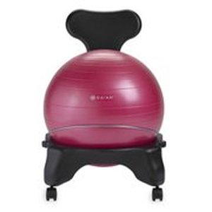 lot 15823 image: Gaiam Balance Ball Chair, Fuchsia Ball not included