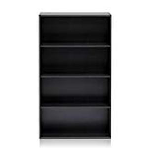 lot 15828 image: Furinno Pasir 4 Tier Open Shelf, Espresso NOT INSPECTED OUTSIDE OF BOX