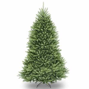 lot 15840 image: National Tree Unlit 7-12 Dunhill Fir Hinged Artificial Christmas Tree