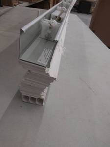 lot 15846 image: US Window And Floor 2 Faux Wood 62.5 W x 60 H, Inside Mount Cordless Blinds, 62.5 x 60, White
