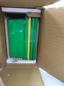 lot 15847 image: AmazonBasics Kids Toy Storage Organizer Bins - NaturalPrimary