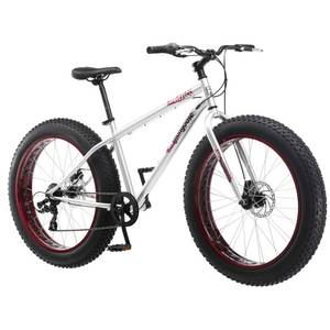 lot 15854 image: Mongoose Mens Malus Cruiser Bicycle, 18Medium, Silver NOT INSPECTED OUTSIDE OF BOX