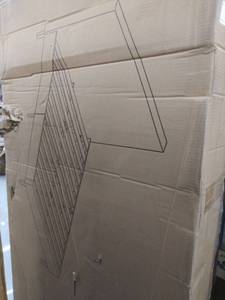 lot 15856 image: King upholstered platform bed frame NOT INSPECTED OUTSIDE OF BOX