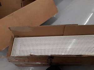 lot 15869 image: Displays2go 68 Floor Pegboard Retail Spinner Rack, Rotating, Magnetic (MD4PFSBK)