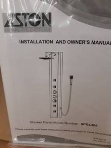 lot 15871 image: Aston escape the everyday Shower Panel