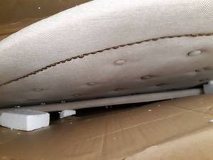 lot 15888 image: Full Size Bed Beige Frame