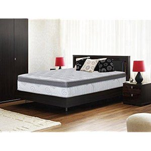 lot 15910 image: olee sleep 13 inch box top hybrid gel infused memory foam innerspring mattress (queen) 13sm01q