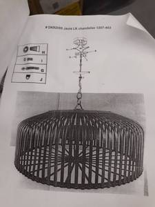 lot 5025 image: Jaula LK Chandelier 1207-403