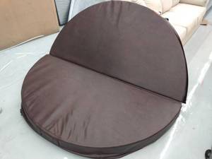 lot 5054 image: Prestige Spa Cover Round Walnut 74 x 74 PO# 3IR2Z Model Ultra
