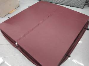 lot 5055 image: Prestige Spa Cover 83 x 82 BurgundyRed