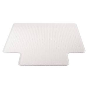 lot 15432 image: Deflecto Execumat Clear Chair Mat, High Pile Carpet Use, with Lip, Beveled Edge, 45 x 53, Clear (CM17233COM)