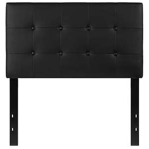 lot 15452 image: Flash Furniture Lennox Tufted Upholstered Twin Size Headboard in Black Vinyl