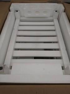 lot 15940 image: Fraser 31 in. W x 21.5 in. D Bath Vanity in White with Solid Granite Vanity Top in Gray with White Sink NOT INSPECTED OUTSIDE OF BOX