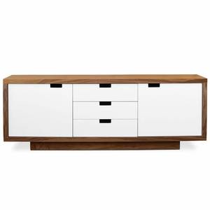 lot 15941 image: Wilson Cabinet Walnut White