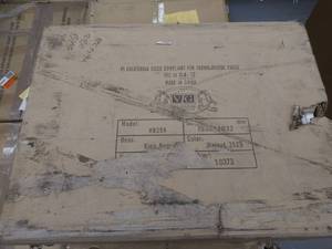 lot 15946 image: VG Italian Style Design Opal King Bed Walnut 3 box set NOT INSPECTED OUTSIDE OF BOX