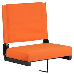 lot 15985 image: Flash Furniture Game Day Seats by Flash with Ultra-Padded Seat in Orange
