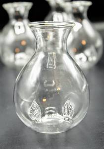 lot 3172 image: Set of 5 4 Glass Bulb Vases