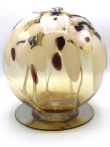 lot 3141 image: Hand Blown Glass Art Glass Sphere Approx 9 Diameter