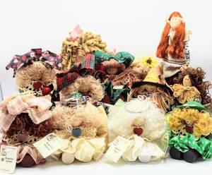 lot 3201 image: (10) The Original Dolls - Angels, St. Patricks Day, Halloween, Fall themes and more...They Each Have Their Own Name