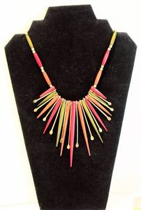 lot 3352 image: (14) Piece Full of Color Jewelry Lot - Statement Necklaces, Bracelets, Watches and Earrings