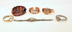 lot 3359 image: (5) Miscellaneous Womens Watches and (1) Bracelet