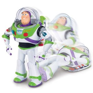 lot 5525 image: Disney Pixar Toy Story 4 Buzz Lightyear with Interactive Drop-Down Action