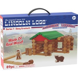 lot 5562 image: LINCOLN LOGS American Legends Davy Crockett - 65 All Wood Pieces