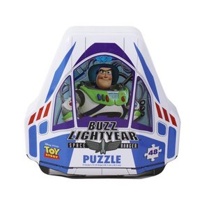 lot 5564 image: Disney Pixar Toy Story 4 Buzz Lightyear Tin Surprise Puzzle 48pc