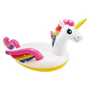 lot 5613 image: Intex Inflatable Mega Unicorn Island Float, 113 x 76 x 65
