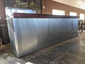 lot 1079 image: Tin Paneled Bar Top