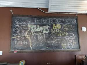 lot 1083 image: Framed Chalkboard