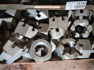 lot 10182 image: Bin of Slotted Hex Nuts