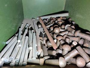 lot 10183 image: Metal Bin of Cotter Pins