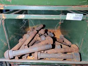 lot 10188 image: Bin of Carriage Bolts and Nuts