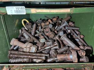 lot 10189 image: Bin of Misc Nuts and Bolts