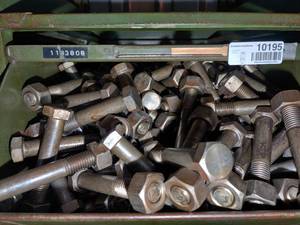 lot 10195 image: Bin of Nut and Bolt Sets