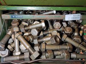 lot 10196 image: Bin of Nut and Bolt Sets