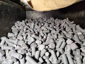 lot 10211 image: Bin of Short Square Head Bolts